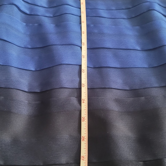 Blue Ombre Cocktail Dress - Picture 4 of 12